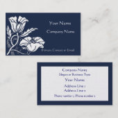 Carte de visite élégant de pavots de Beardsley (Devant / Derrière)