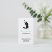 Carte de visite élégant de pêche (Debout devant)