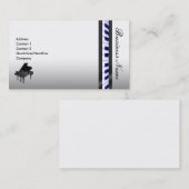 Carte de visite élégant de piano (Devant / Derrière)