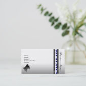 Carte de visite élégant de piano (Debout devant)