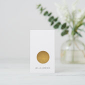 Carte de visite élégant de point d'or (Debout devant)