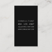 Carte de visite élégant de point d'or (Dos)