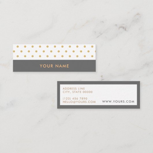 Carte de visite élégant de pois de parties (Devant / Derrière)
