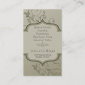 Carte de visite élégant de psychologue - remous de (Dos)