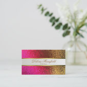 Carte de visite élégant de regard d'aluminium (Debout devant)