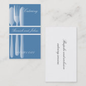 Carte de visite élégant de restauration (Devant / Derrière)