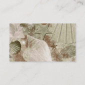 Carte de visite élégant de Shell de mer (Dos)