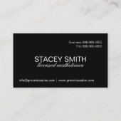 Carte de visite élégant de spa de lustre (Dos)