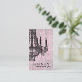 Carte de visite élégant de spa de lustre (Debout devant)