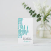 Carte de visite élégant de spa et de salon (Debout devant)