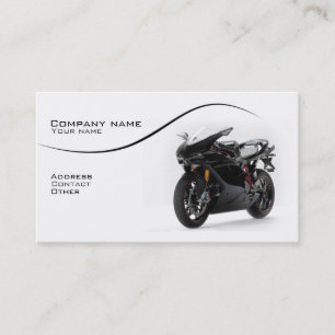 Carte de visite élégant de superbike