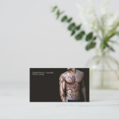 Carte de visite élégant de tatouage (Debout devant)
