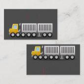 carte de visite élégant de transport de (Devant / Derrière)