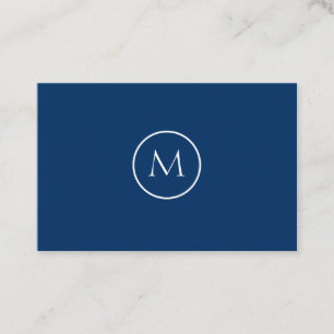 Carte De Visite Élégant décoré d'un monogramme minimaliste noi