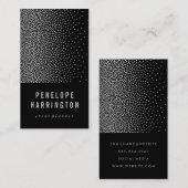 Carte De Visite Élégant dégradé Confetti (Devant / Derrière)
