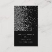 Carte De Visite Élégant dégradé Confetti (Dos)