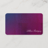 Carte De Visite Élégant dégradé Ombre rose et violet Abstrait (Devant)