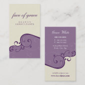 CARTE DE VISITE :: élégant délicat 10 (Devant / Derrière)