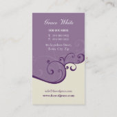 CARTE DE VISITE :: élégant délicat 10 (Dos)