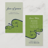 CARTE DE VISITE :: élégant délicat 12 (Devant / Derrière)