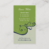 CARTE DE VISITE :: élégant délicat 12 (Dos)