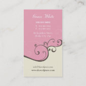 CARTE DE VISITE :: élégant délicat 3 (Dos)