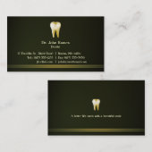 Carte De Visite Élégant dentaire (Devant / Derrière)