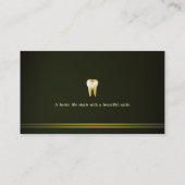 Carte De Visite Élégant dentaire (Dos)