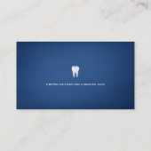 Carte De Visite Élégant dentaire | Bleu (Dos)