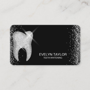 Carte De Visite Elégant Dentist Dental Clinique Dentaire Dents Bla