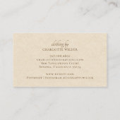 Carte De Visite Élégant désert Abstrait en terre cuite (Dos)