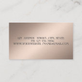 Carte De Visite Élégant Design Chic Professionnel Lotus Business C (Dos)