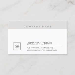 Carte De Visite Élégant design Creative Company Logo Plain gracieu