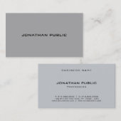 Carte De Visite Élégant design élégant moderne Modèle professionne (Devant / Derrière)