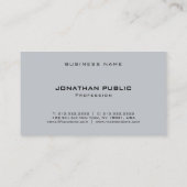 Carte De Visite Élégant design élégant moderne Modèle professionne (Dos)