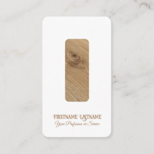 Carte De Visite Elégant design intérieur minimaliste en bois
