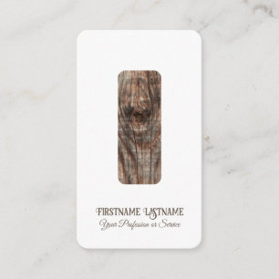 Carte De Visite Elégant design intérieur minimaliste en bois
