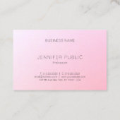 Carte De Visite Élégant design Modèle moderne et tendance (Dos)