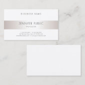 Carte De Visite Élégant Design moderne élégant professionnel Argen (Devant / Derrière)