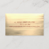 Carte De Visite Élégant Design Moderne Faux Gold Brush Stroke (Dos)