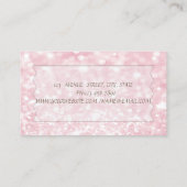Carte De Visite Élégant Design Moderne Glittery Bokeh, Lunettes (Dos)