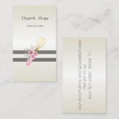 Carte De Visite Élégant Design Moderne, Grillé, Outils à main de p (Devant / Derrière)