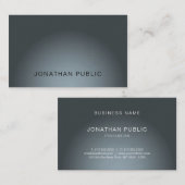Carte De Visite Elégant Design moderne Professionnel Luxe Plain (Devant / Derrière)