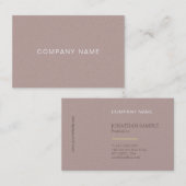 Carte De Visite Elégant Design moderne Professionnel Plain Luxe (Devant / Derrière)