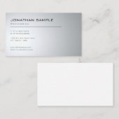 Carte De Visite Elégant design moderne propre Plaine tendance arge (Devant / Derrière)