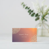 Carte De Visite Élégant Design Moderne Simple, Points (Debout devant)