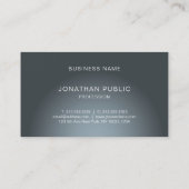 Carte De Visite Elégant design moderne tendance Plain Professional (Dos)