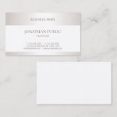 Carte De Visite Élégant design professionnel élégant (Devant / Derrière)