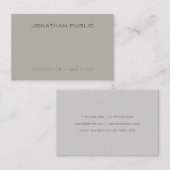 Carte De Visite Élégant design propre Modèle professionnel moderne (Devant / Derrière)