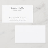 Carte De Visite Élégant Design Simple Écriture Manuscrite Moderne (Devant / Derrière)